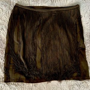 Flapper style fringe skirt